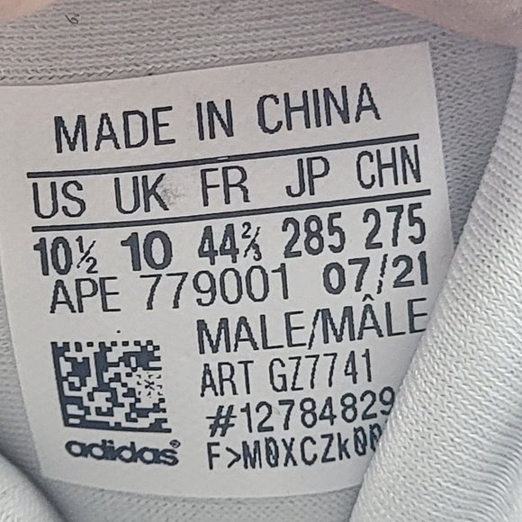 Adidas ZX 2K Boost 2.0 Men 10.5 White Athletic Sneaker Running Shoe White GZ7741 main image 6